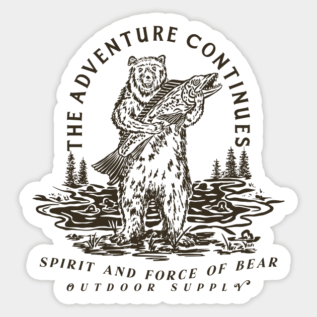 Bear Country Sticker by TerpeneTom